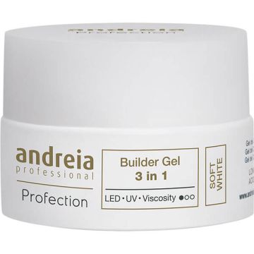Изграждащ гел за нокти Andreia Profection Gel Builder 3в1 Soft White 22гр