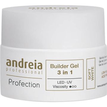 Изграждащ гел за нокти Andreia Profection Gel Builder 3в1 Soft White 44гр