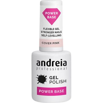 Полупостоянна основа за нокти Andreia Power Base Coat Pink 10.5мл