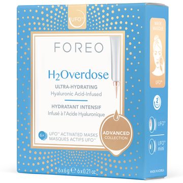 Foreo UFO Advanced Collection H2Overdose Tápláló és hidratáló arcmaszk 6x6g