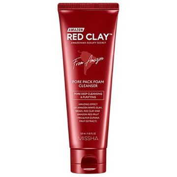 Почистваща пяна Missha Amazon Red Clay Pore 120мл