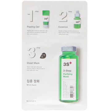 Masca de fata Missha purificatoare in 3 pasi 15+22+1.5g