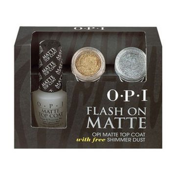 Opi Top Coat Matte Glitters Ajándék készlet  3db x 15ml