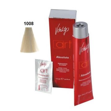 Vitality&#039;s Art Absolute Ammóniás tartós hajfesték 1008 Gyöngyházszín Nagyon Világos 100 ml