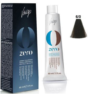 Vitality&#039;s New Zero Cream 6/0 60ml ammonia-free hair dye