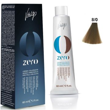 Vitality&#039;s New Zero Cream 8/0 60ml ammonia-free hair dye