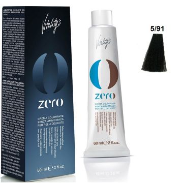 Боя за коса без амоняк  Vitality&#039;s New Zero Cream 5/91 60мл