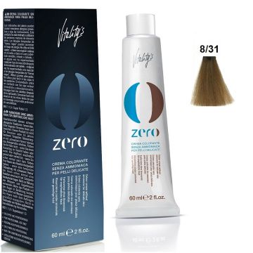 Vopsea de par permanenta Vitality&#039;s New Zero Cream 8/31 fara amoniac 60ml