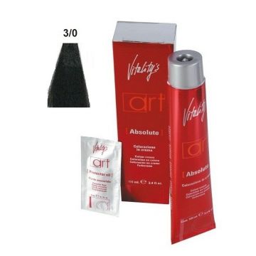 Vitality&#039;s Art Absolute Ammóniás tartós hajfesték 3 Sötét Gesztenyebarna 100 ml
