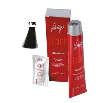 Vitality&#039;s Art Absolute Ammóniás tartós hajfesték 4.00 Intenzív Gesztenyebarna 100 ml