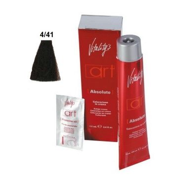 Vitality&#039;s Art Absolute Permanent Hair Dye with Ammonia 4.41 Red Chestnut Gray 100ml