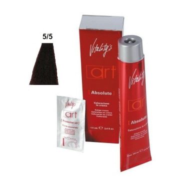 Vitality&#039;s Art Absolute Ammóniás tartós hajfesték 5.5 Világosbarna Gesztenyebarna 100ml