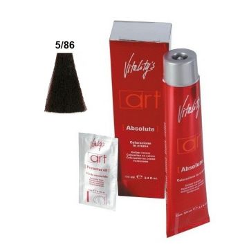 Vitality&#039;s Art Absolute Ammóniás tartós hajfesték 5.86 Cseresznye Vörös 100ml