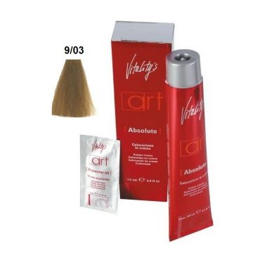 Vitality&#039;s Art Absolute Ammóniás tartós hajfesték 9.03 Natúr Szuper Világosszőke 100ml