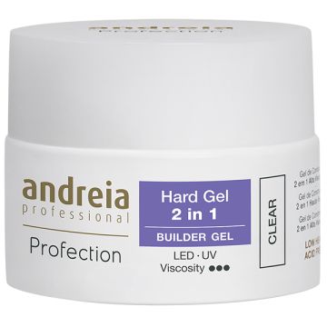 Andreia Műköröm építő zselé 2 az 1-ben Clear 44g
