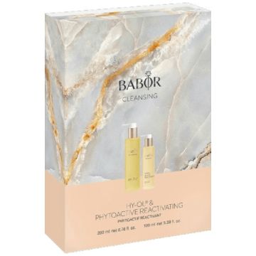 Cleansing set Babor Marble HY-OL 200ml si Phytoactive Reactivating 100ml