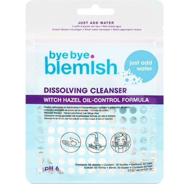 Разтворими тампони за почистване на грим  Bye Bye Blemish Dissolving Cleanser 50бр.