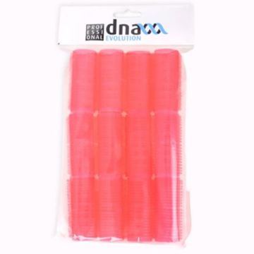 Curlers Kiepe velcro D24 pink