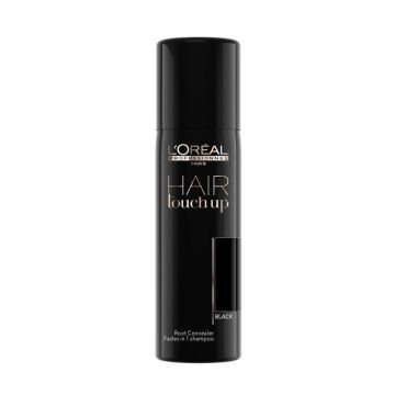 Spray corector profesional pentru acoperirea firelor albe de par L'Oréal Professionnel Hair Touch Up Black, 75 ml