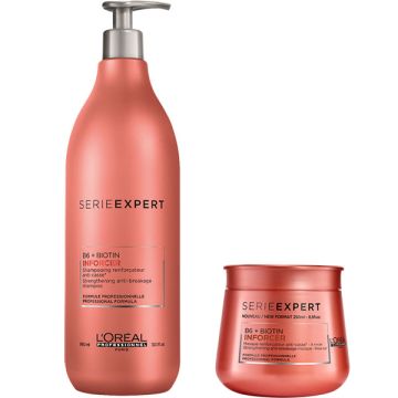 L&#039;Oreal Professionnel Hair Care Set Expert Series Inforcer Shampoo 980ml + Mask 250ml