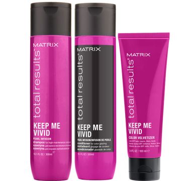 Hair Care Set Matrix Total Results Keep Me Vivid Shampoo 300ml + Conditioner 300ml + Cream 100ml