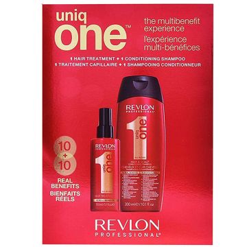 Set Revlon Professional Uniq One Sampon All in One Sampon 300ml+Tratament de par 150ml