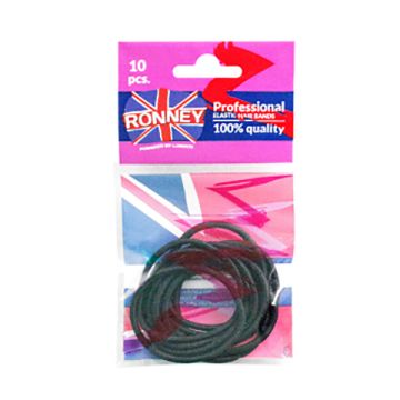Ronney Black Hair Bands 10 pcs