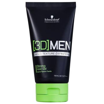 Gel de par Schwarzkopf Professional 3DMen Strong Hold 150ml