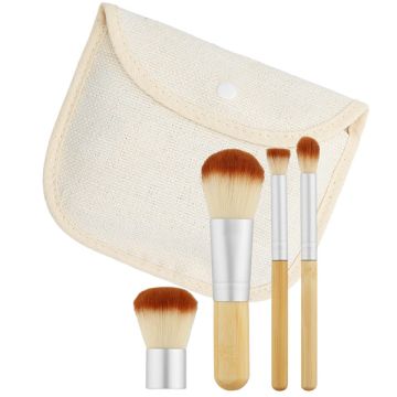 Tools4Beauty Ecsetkészlet tartóval utazó méret 4 db