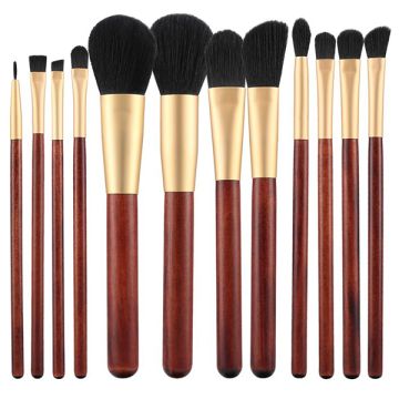 Tools4Beauty Ecsetkészlet fa fogantyúval 12 db