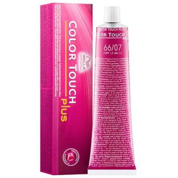 Боя за коса Wella Professionals Color Touch PLUS 66/07 Тъмно Русо Наситено  Естествено Кестеняво 60 мл